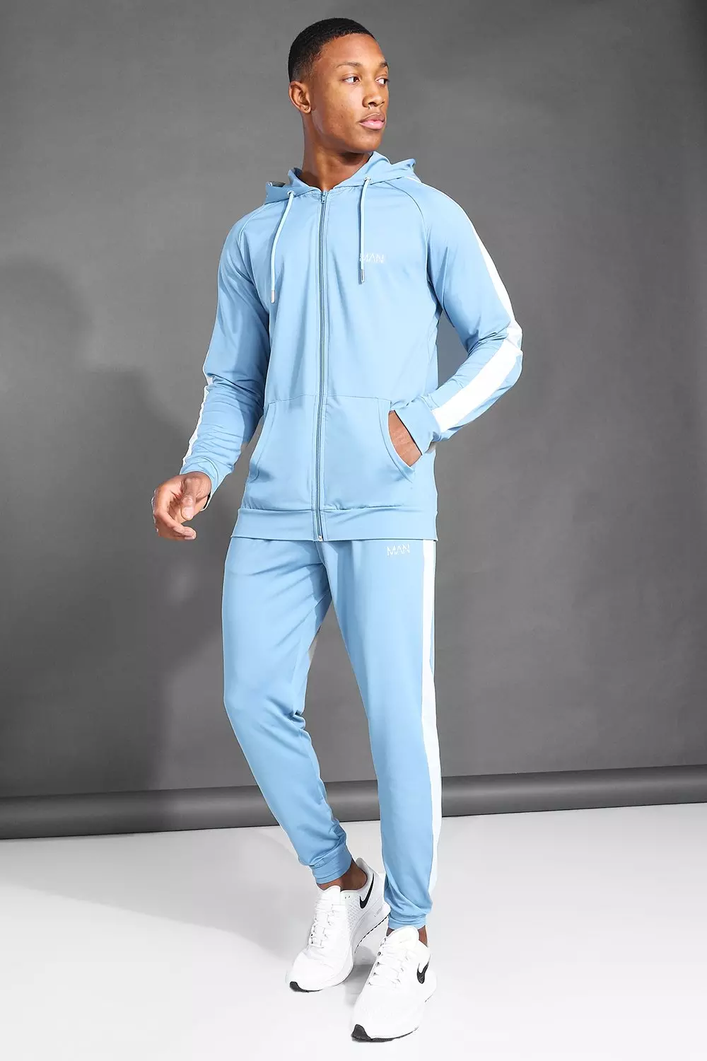 Light blue adidas store tracksuit mens